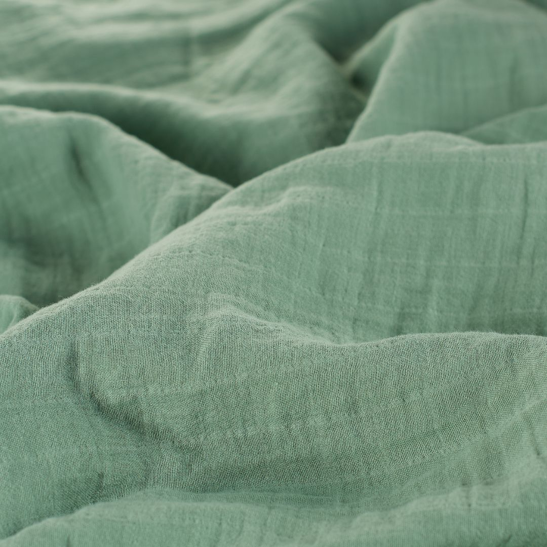 ONINO - Muselina multifunctionala din bumbac 100% organic, HUG.me, Serene Green, x1 bucata, 120 x 120 cm, certificata GOTS, [3],bestfam.ro