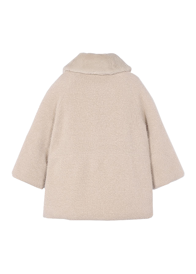 Palton cu guler blanita - Bej - Mayoral, [3],bestfam.ro