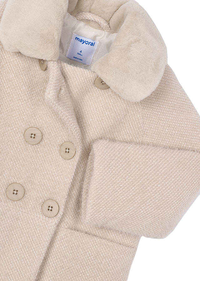 Palton cu guler blanita - Bej - Mayoral, [4],bestfam.ro