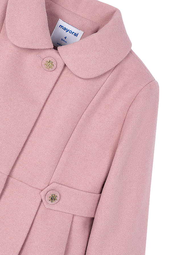 Palton stofa - Roz - Mayoral  9 ani, [5],bestfam.ro