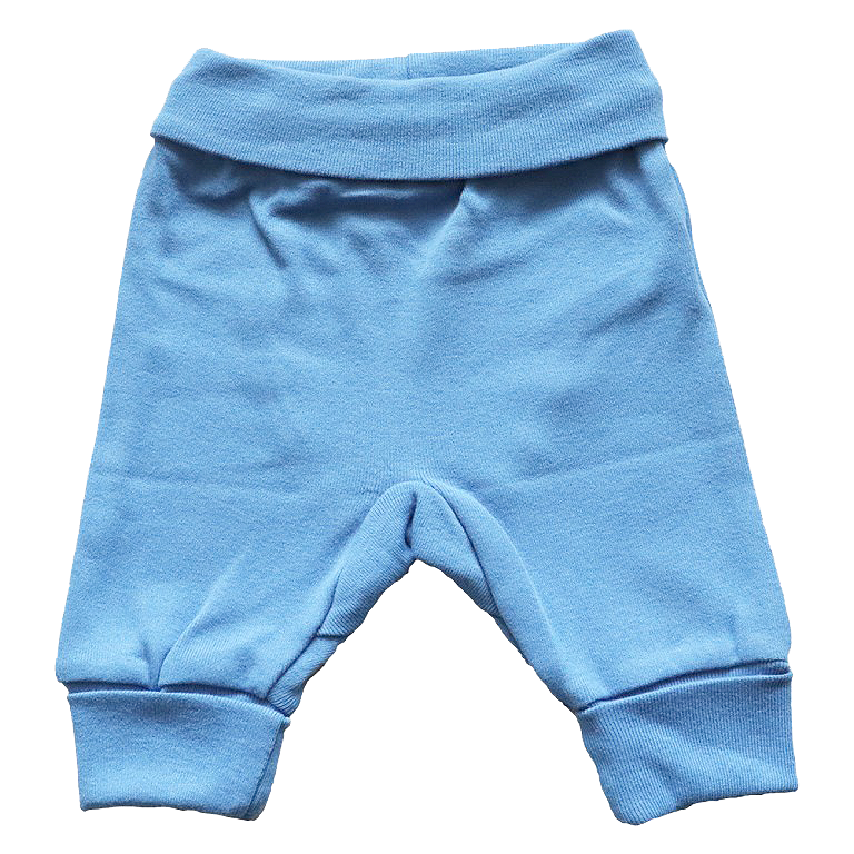 Pantaloni cu mansete - Bleu 3 luni