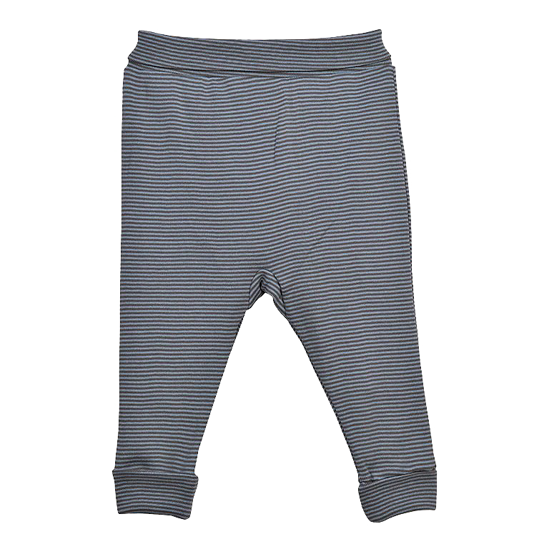 Pantaloni cu mansete - Dungi - Gri inchis