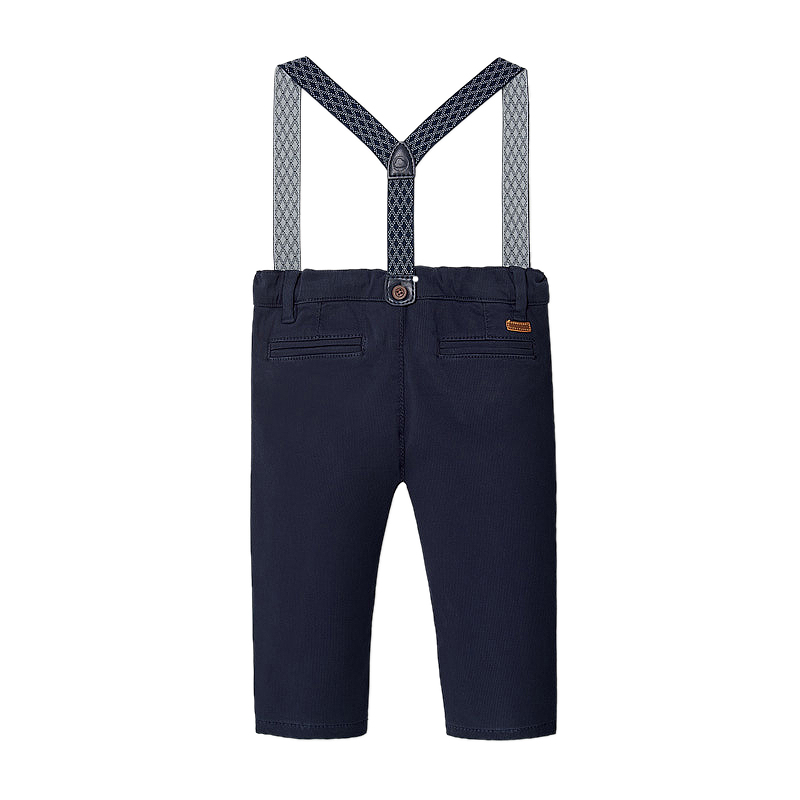 Pantaloni lungi - Chino pique cu bretele - Mayoral 6 luni, [2],bestfam.ro