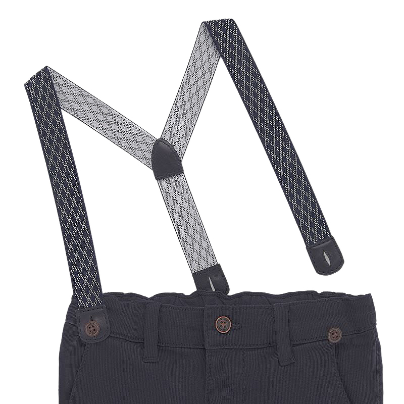 Pantaloni lungi - Chino pique cu bretele - Mayoral 6 luni, [5],bestfam.ro