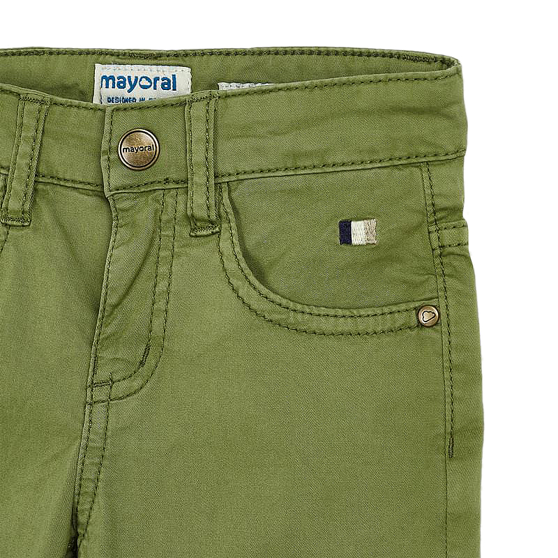 Pantaloni lungi - Clasici slim fit - verde - Mayoral , [3],bestfam.ro