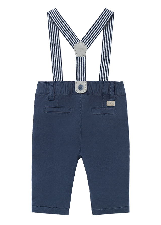 Pantaloni lungi cu bretele - bleumarin - Mayoral  , [2],bestfam.ro