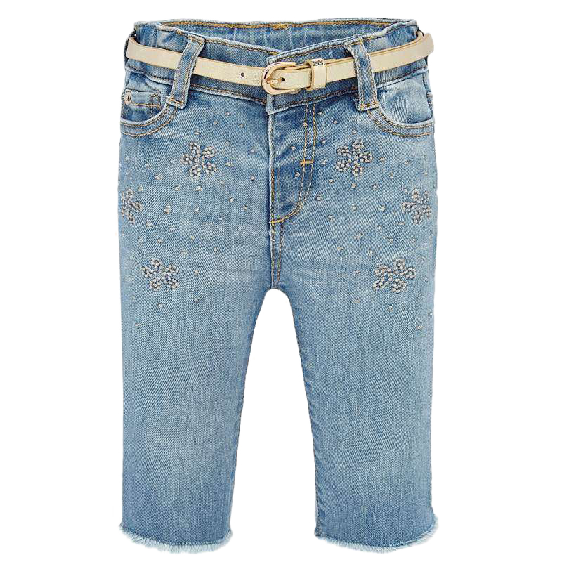 Pantaloni regular - Denim, fetita - Mayoral  