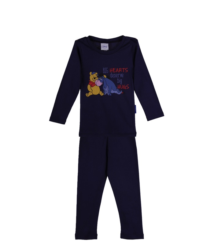 Pijama cu maneca lunga imprimeu Aiurel&Winnie 10 ani