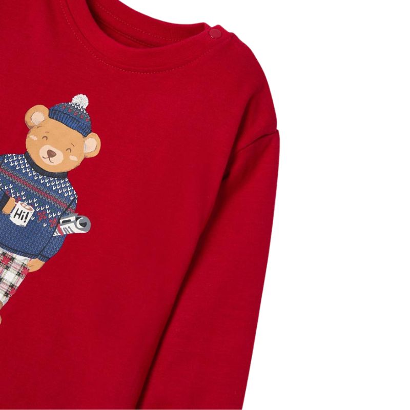 Pijama rosie Urs cu saculet pentru transport - Mayoral   18 luni, [4],bestfam.ro