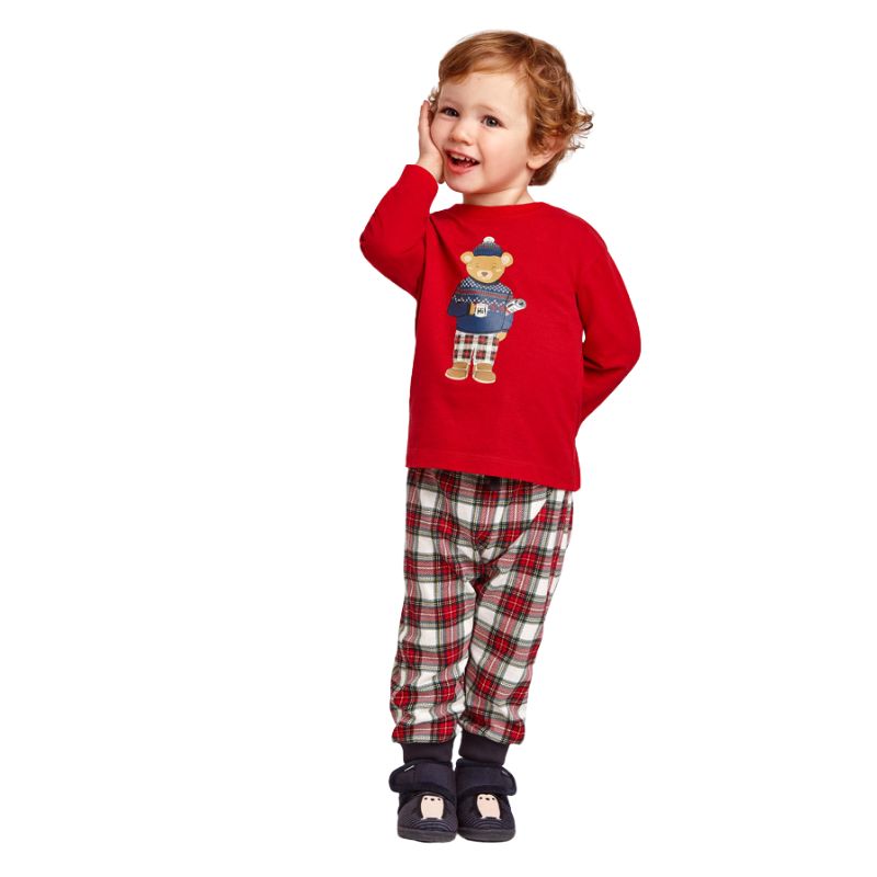 Pijama rosie Urs cu saculet pentru transport - Mayoral   18 luni