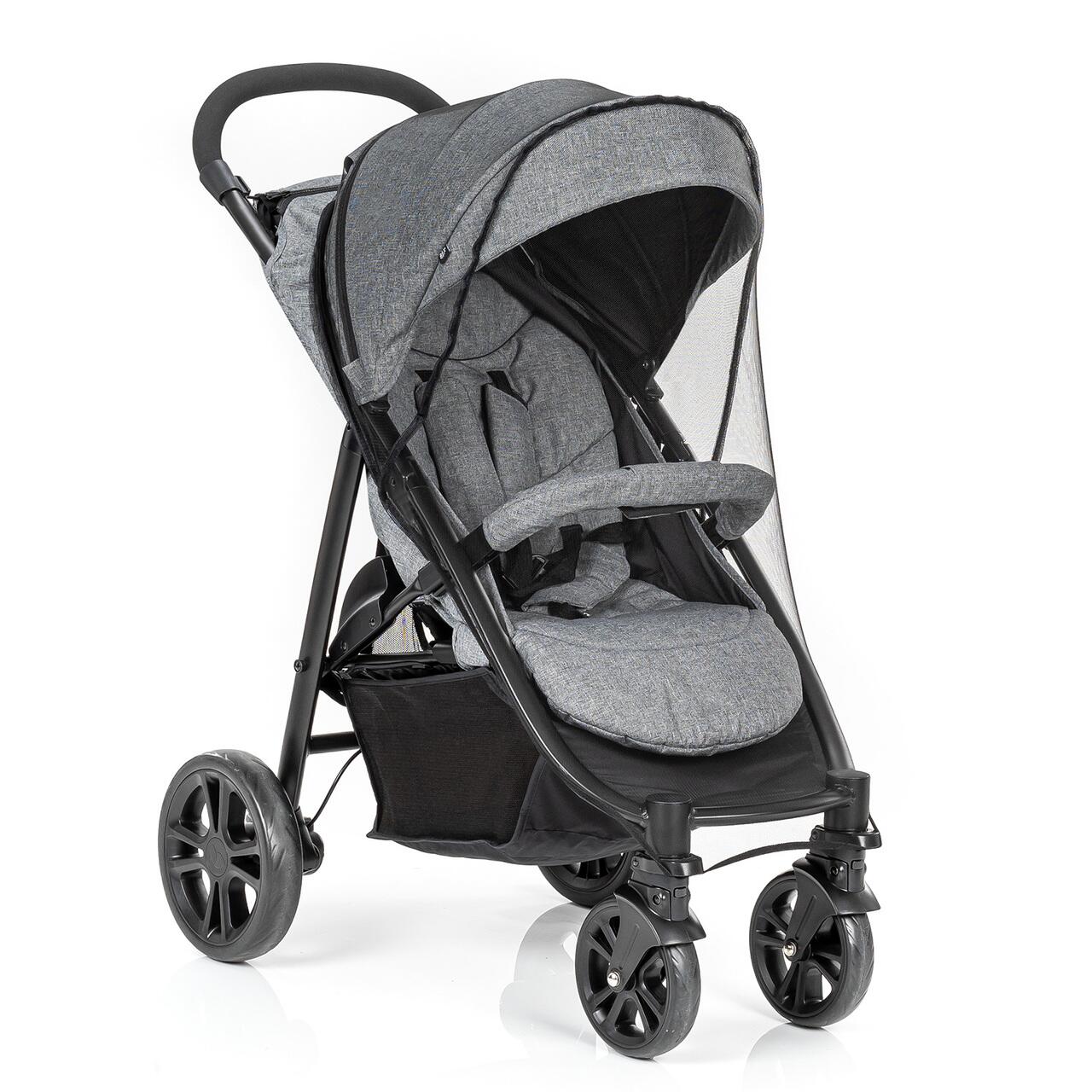 Plasa de insecte pentru carucior bebelusi, protectie tantari, 0+ luni, neagra, Reer BiteSafe black 87021, [8],bestfam.ro