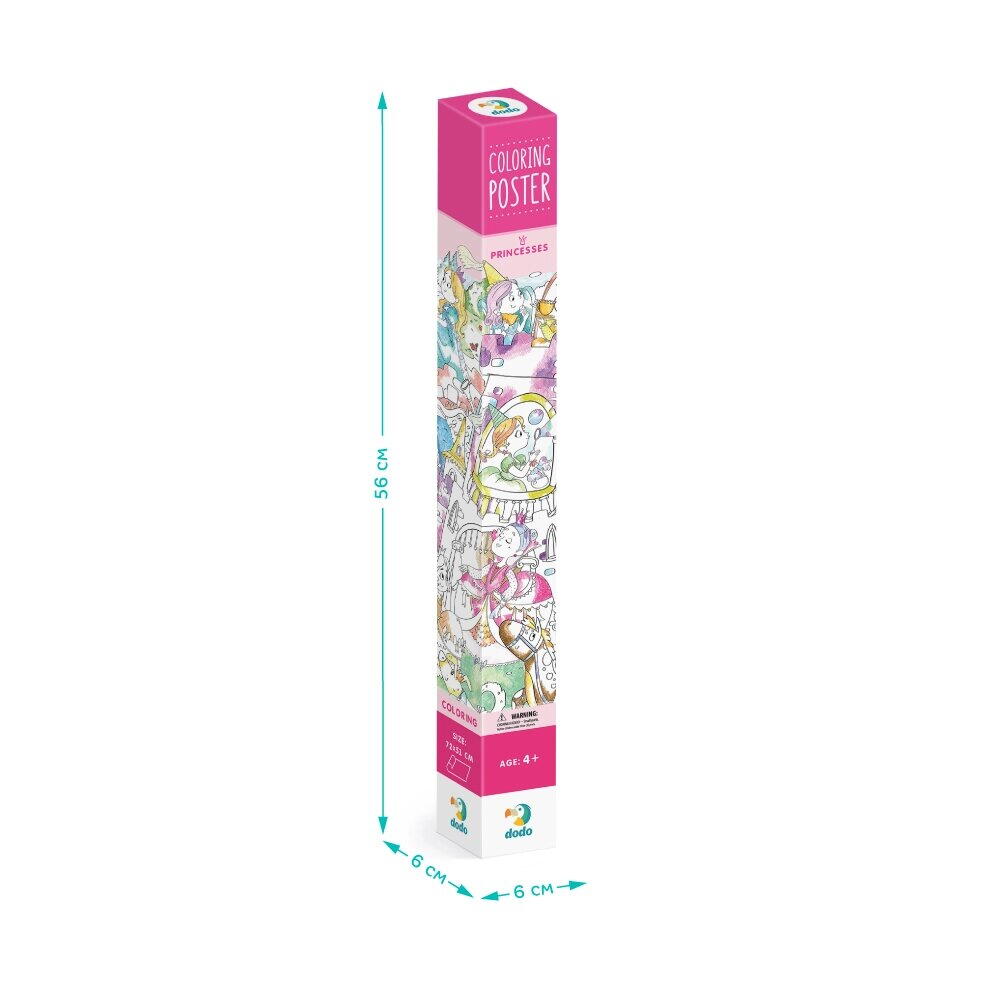 Poster de colorat - Aventurile printeselor, [3],bestfam.ro