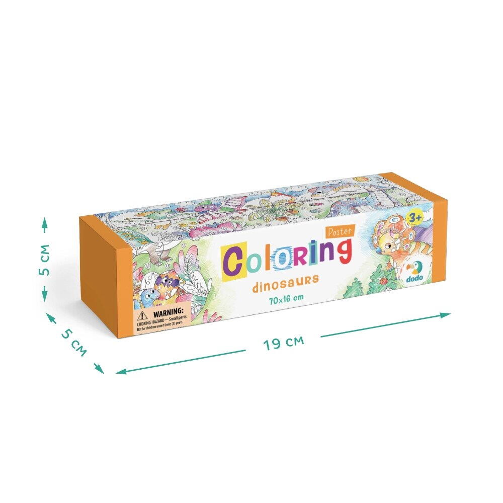 Poster de colorat - Dinozauri, [3],bestfam.ro