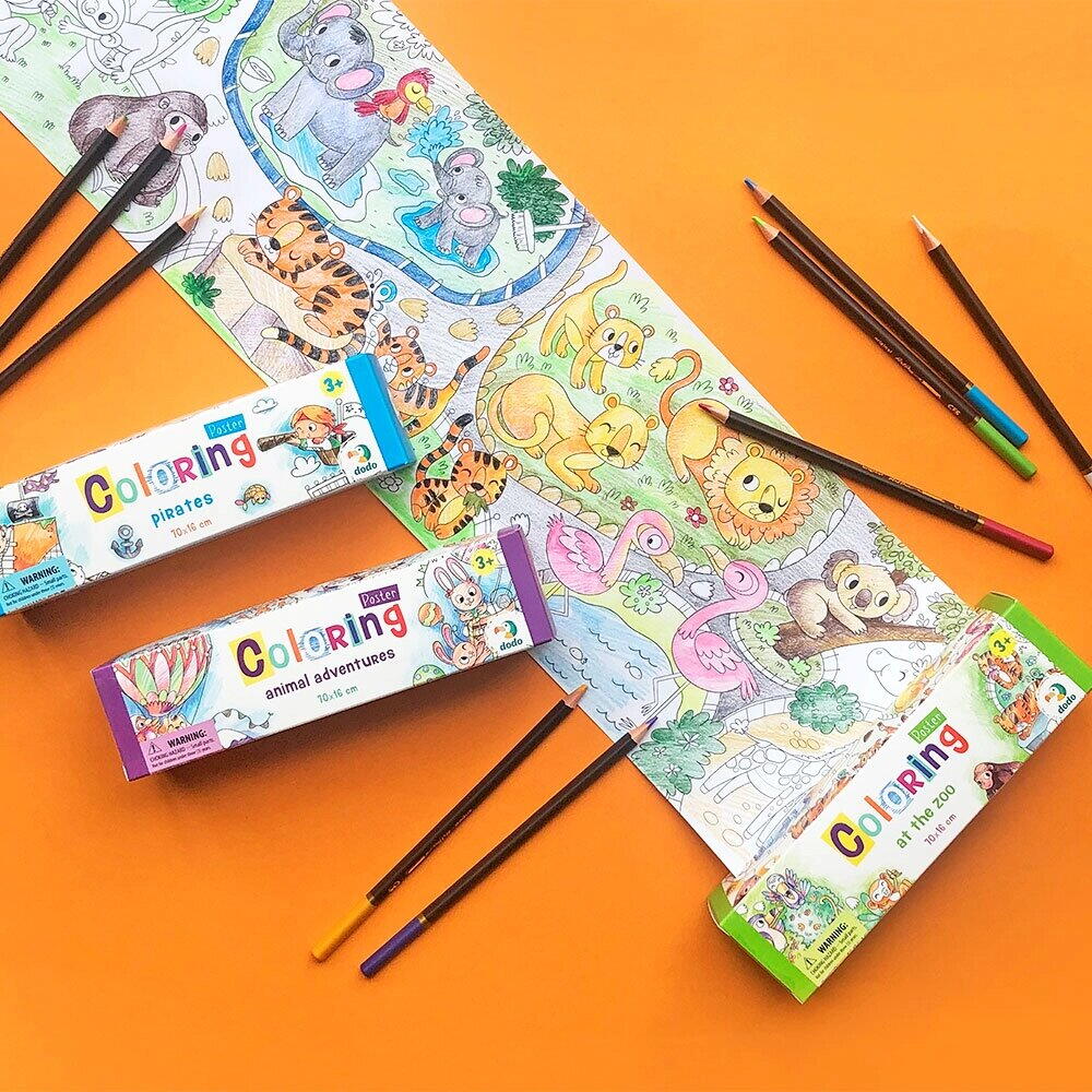 Poster de colorat - La Zoo, [4],bestfam.ro