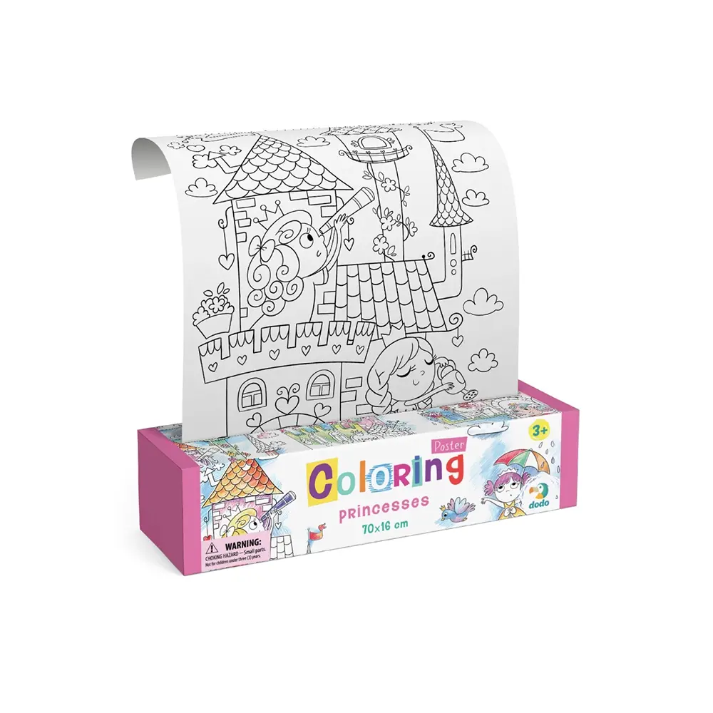 Poster de colorat - Printese, [2],bestfam.ro
