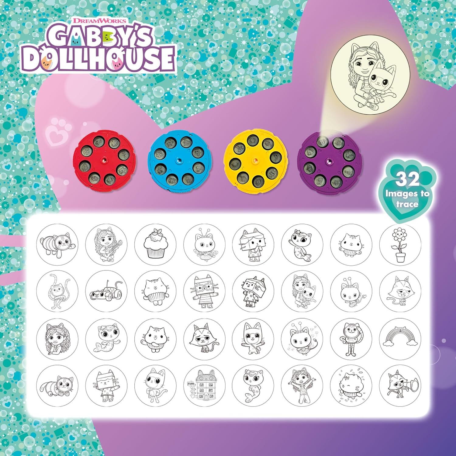 Proiector pentru desen  - Gabby's Dollhouse, [4],bestfam.ro