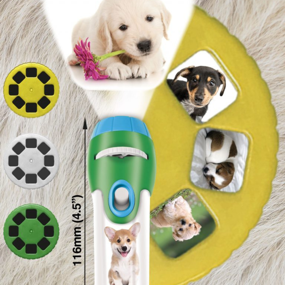 Proiector tip lanterna - Catelusi draguti, [7],bestfam.ro