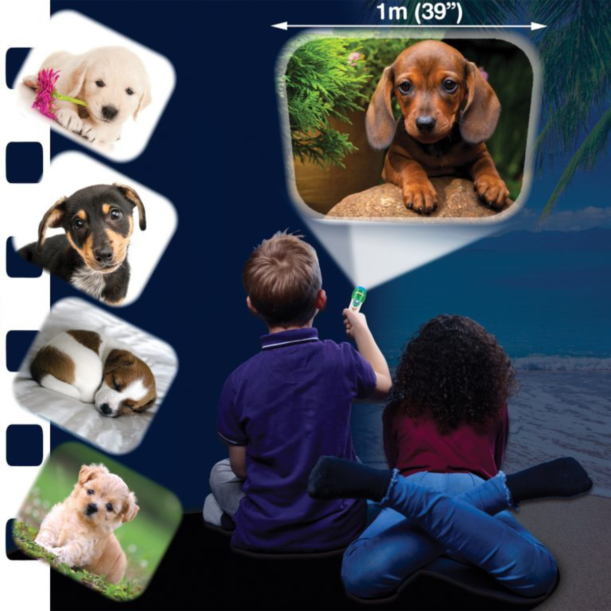 Proiector tip lanterna - Catelusi draguti, [9],bestfam.ro