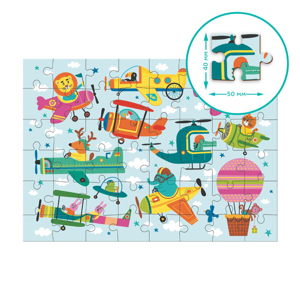 Puzzle - Aventuri in zbor (48 piese), [6],bestfam.ro