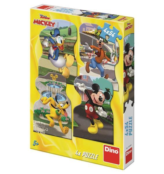 Puzzle 4 in 1 - Plimbare prin oras cu Mickey si prietenii (54 piese), [2],bestfam.ro