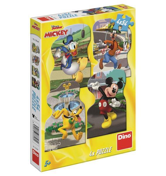 Puzzle 4 in 1 - Plimbare prin oras cu Mickey si prietenii (54 piese), [3],bestfam.ro