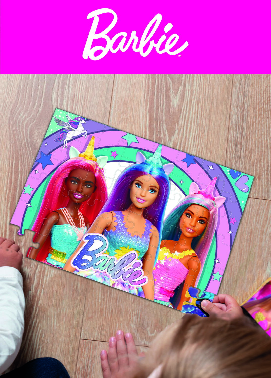 Puzzle - Barbie si magia unicornului (48 piese), [3],bestfam.ro