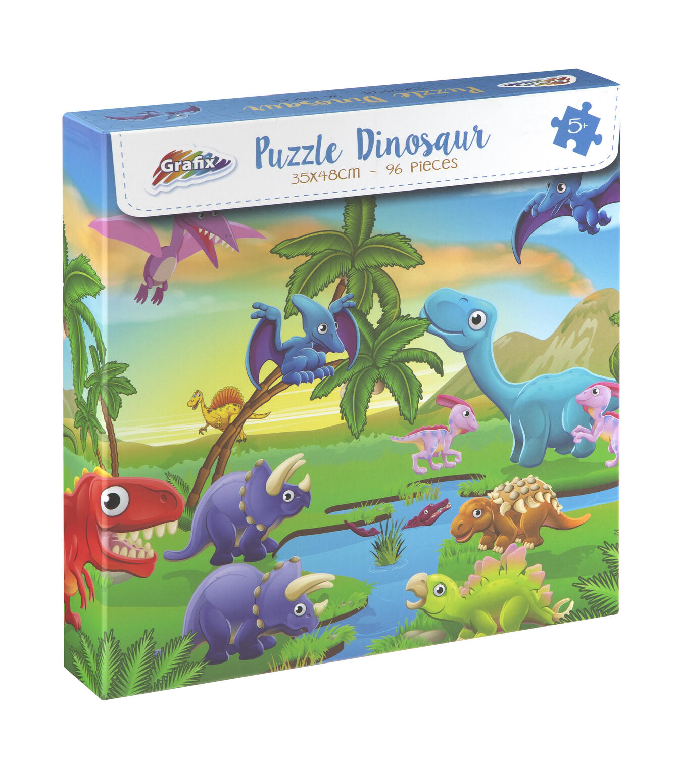 Puzzle cu dinozauri (96 piese)