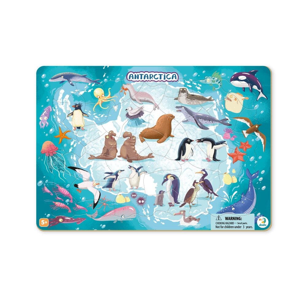 Puzzle cu rama - Antarctica (53 piese)