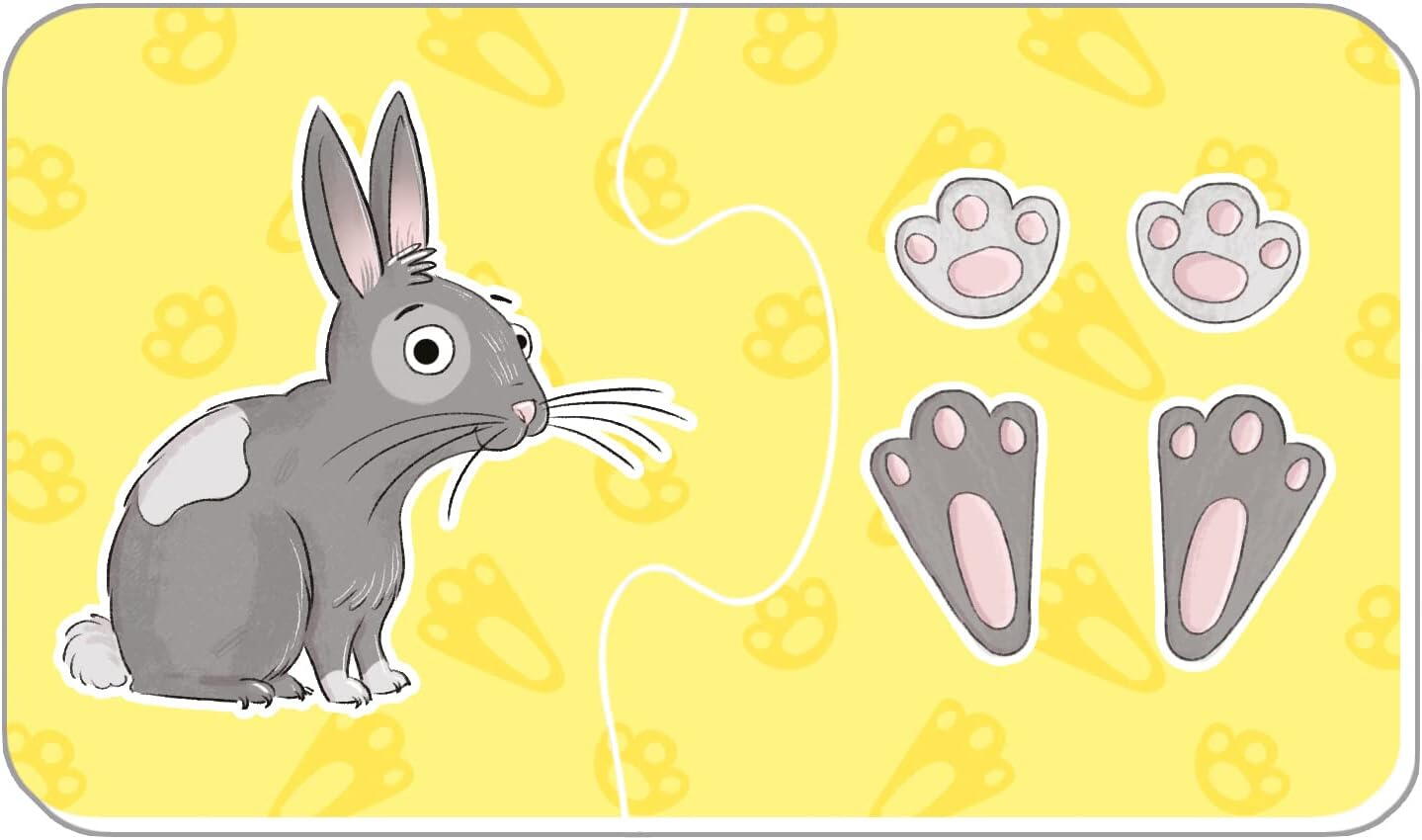 Puzzle de asociere - animalutele si urmele lor, [3],bestfam.ro