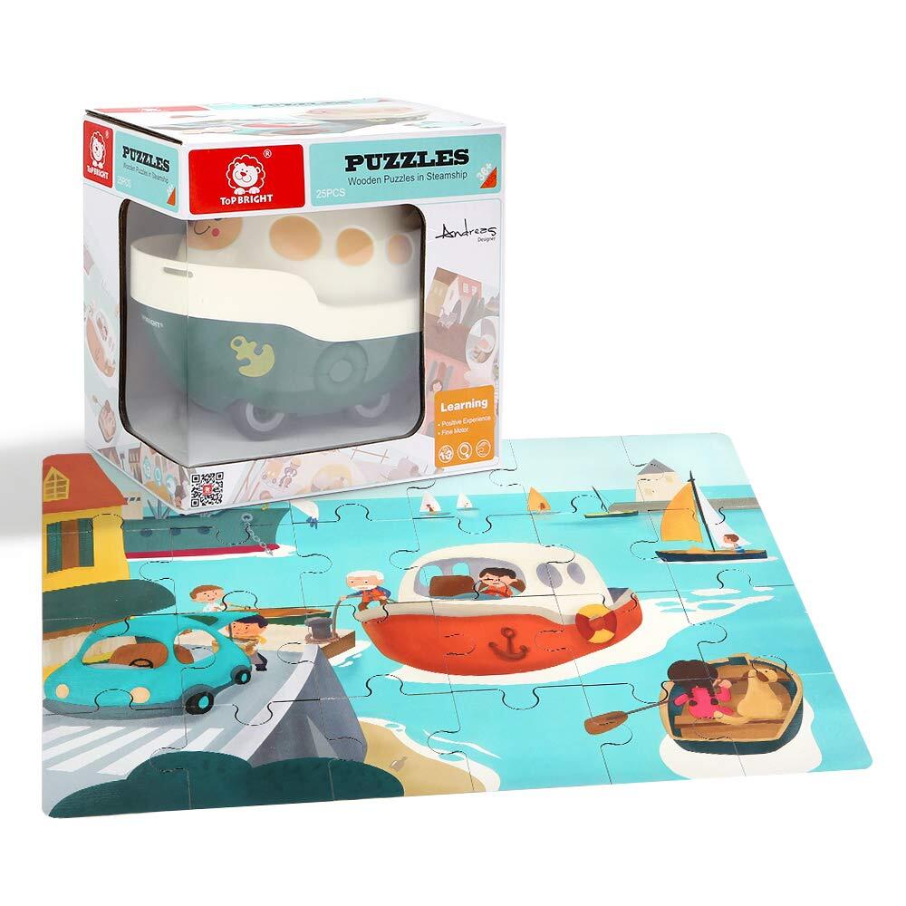 Puzzle din lemn - Vaporas, [2],bestfam.ro