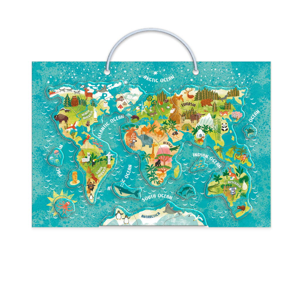 Puzzle magnetic - Lumea animalelor (36 piese), [2],bestfam.ro