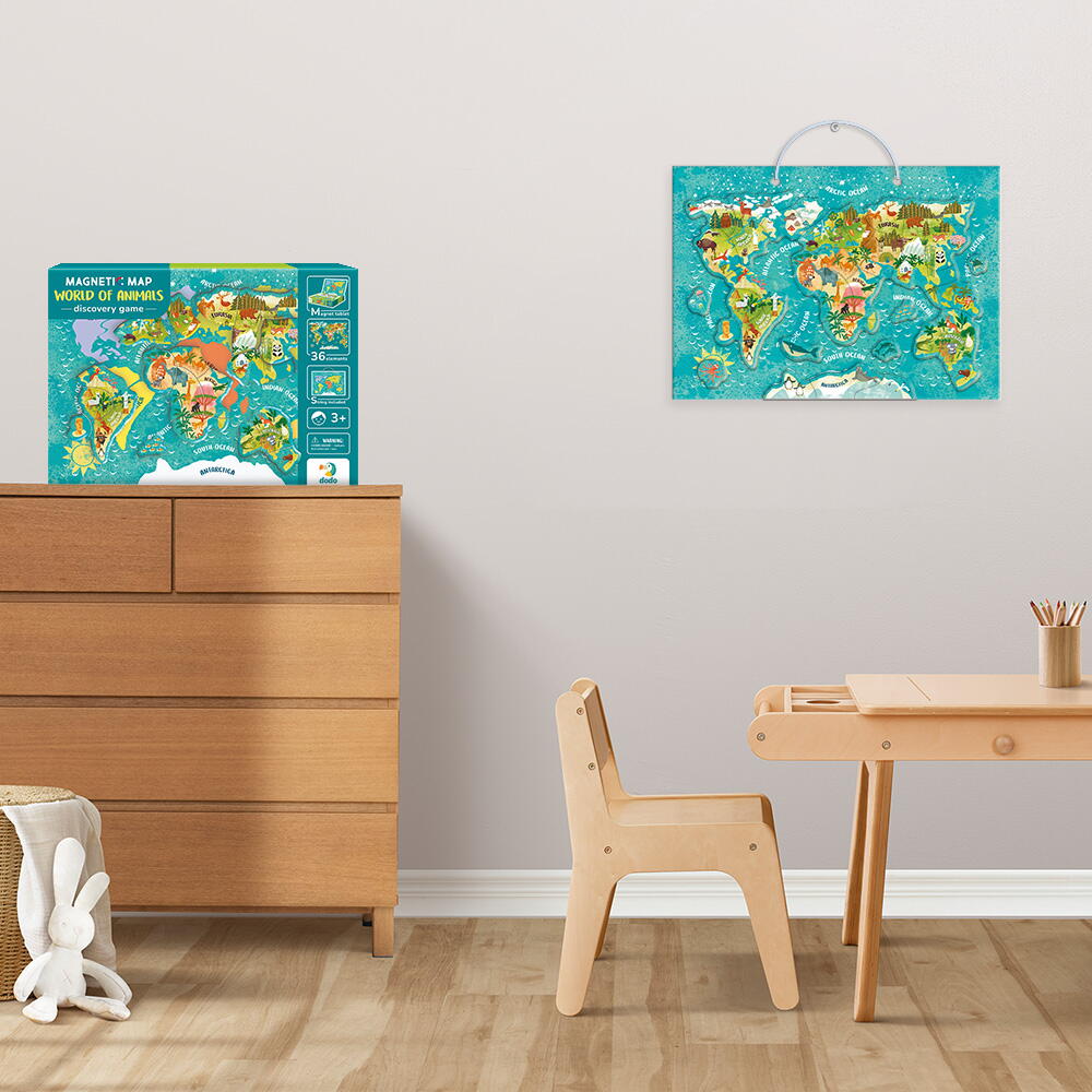 Puzzle magnetic - Lumea animalelor (36 piese), [5],bestfam.ro