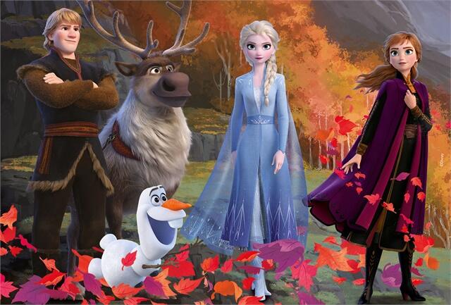 Puzzle de colorat - Frozen II (108 piese), [2],bestfam.ro