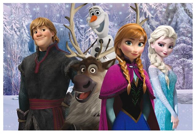 Puzzle de colorat - Frozen si prietenii (108 piese), [2],bestfam.ro