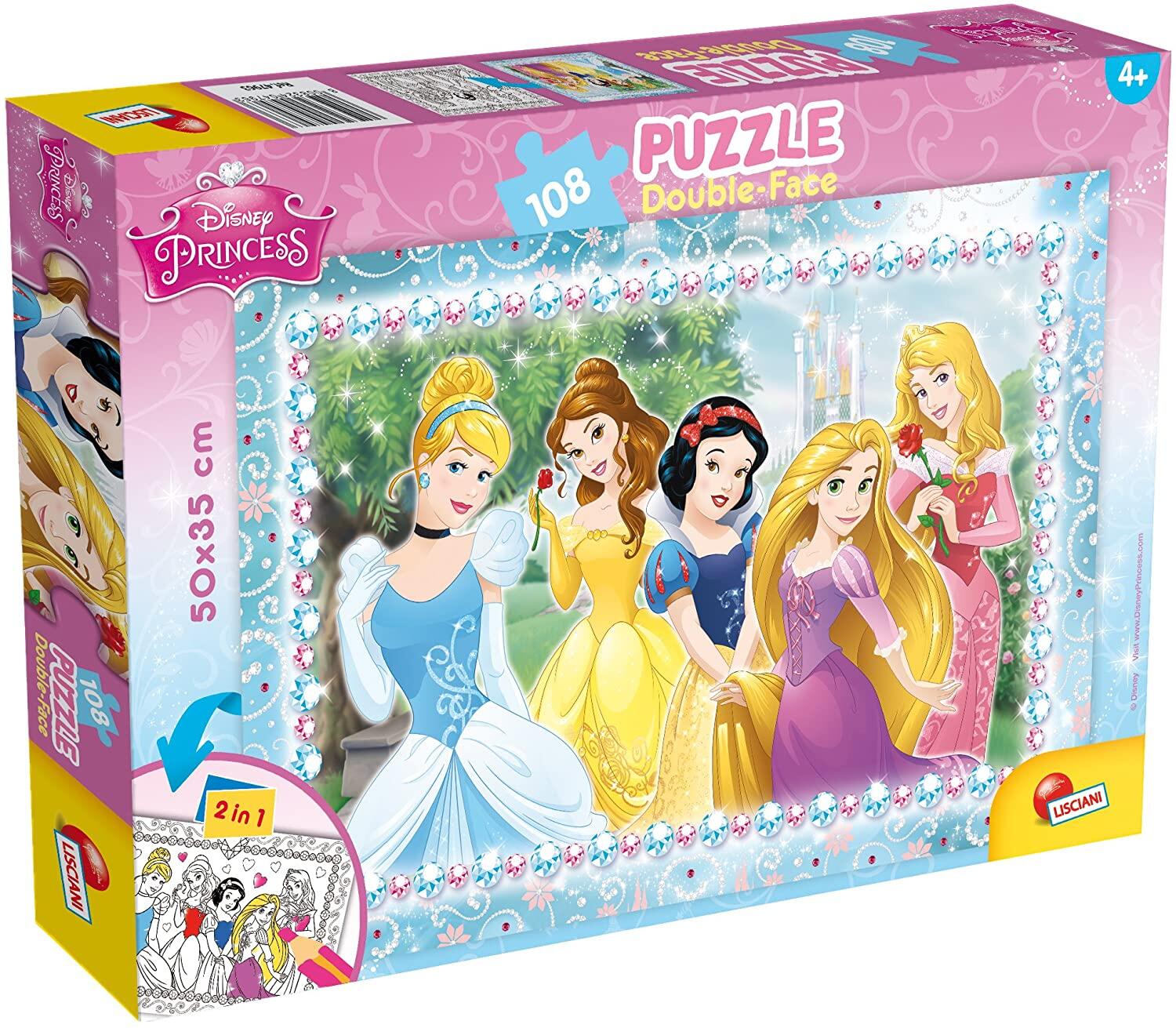 Puzzle de colorat - In lumea Printeselor  (108 piese)