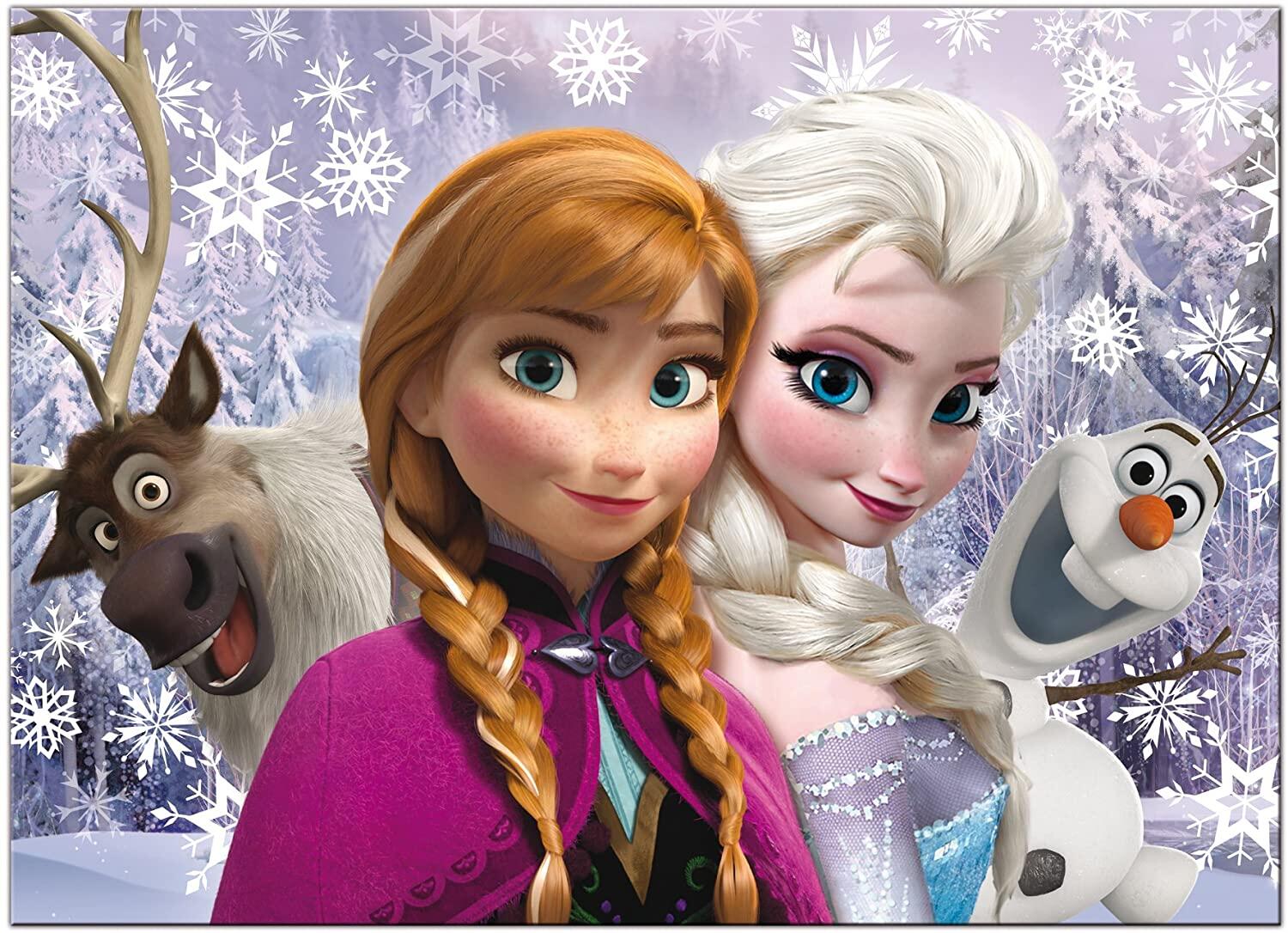 Puzzle de colorat maxi - Anna si Elsa (60 piese), [2],bestfam.ro