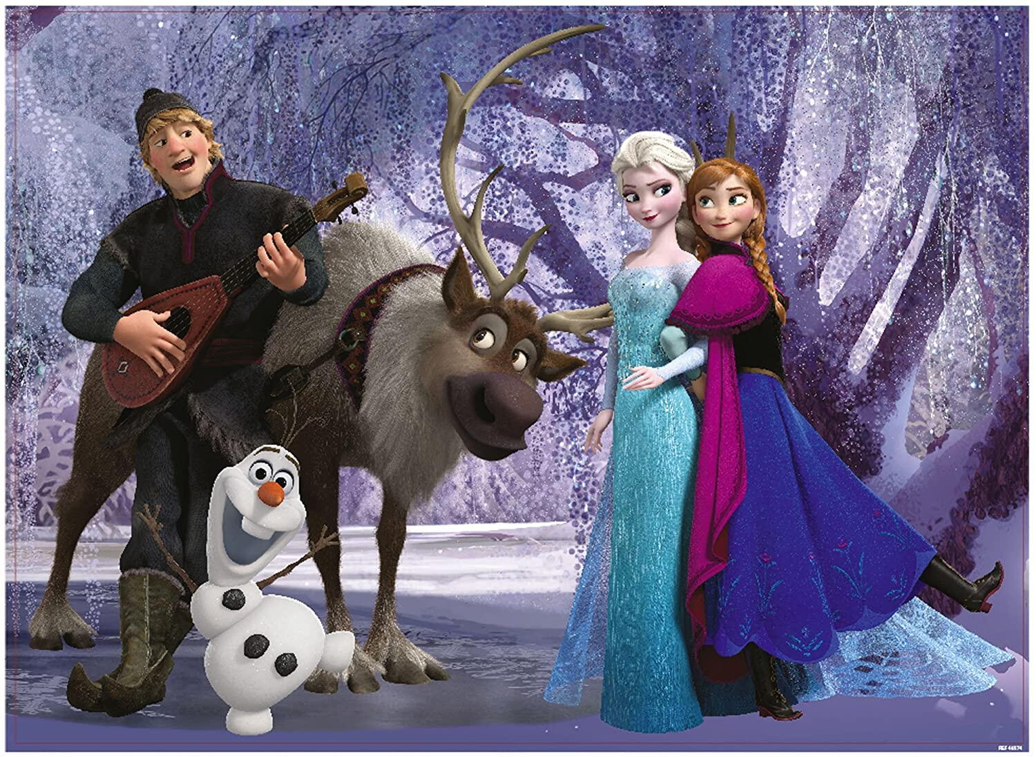 Puzzle de colorat maxi - Elsa si prietenii (60 piese), [2],bestfam.ro