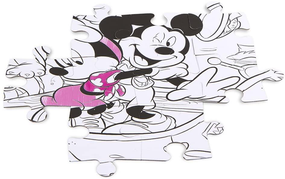 Puzzle de colorat maxi - Mickey Mouse in jungla (60 piese), [2],bestfam.ro
