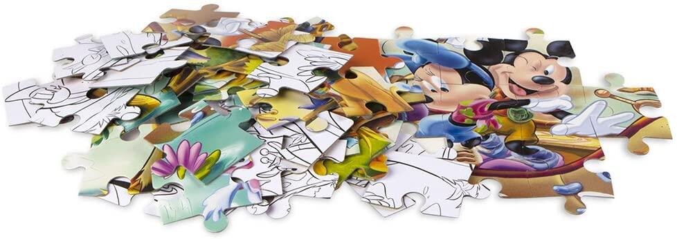 Puzzle de colorat maxi - Mickey Mouse in jungla (60 piese), [3],bestfam.ro