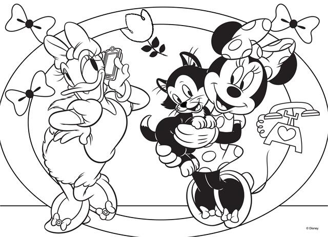 Puzzle de colorat maxi - Minnie in vizita (24 piese), [3],bestfam.ro