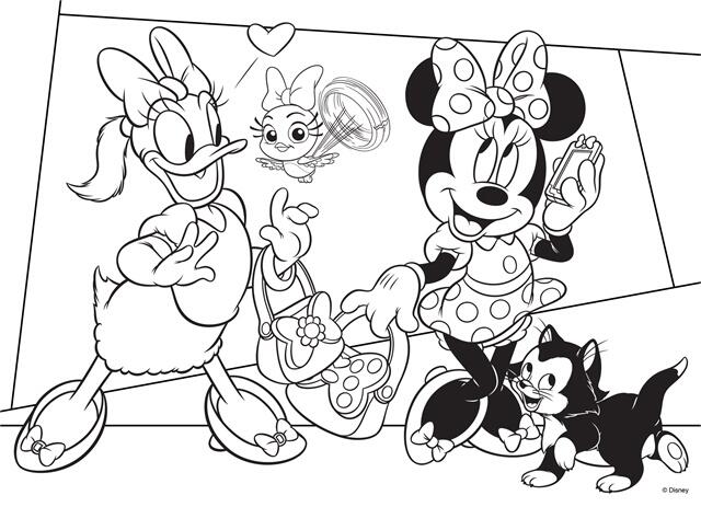 Puzzle de colorat maxi - Minnie si Daisy la cumparaturi (35 piese), [3],bestfam.ro