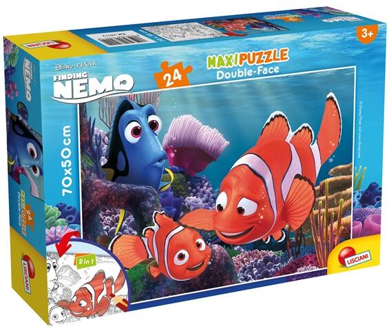 Puzzle de colorat maxi - Nemo (24 piese)