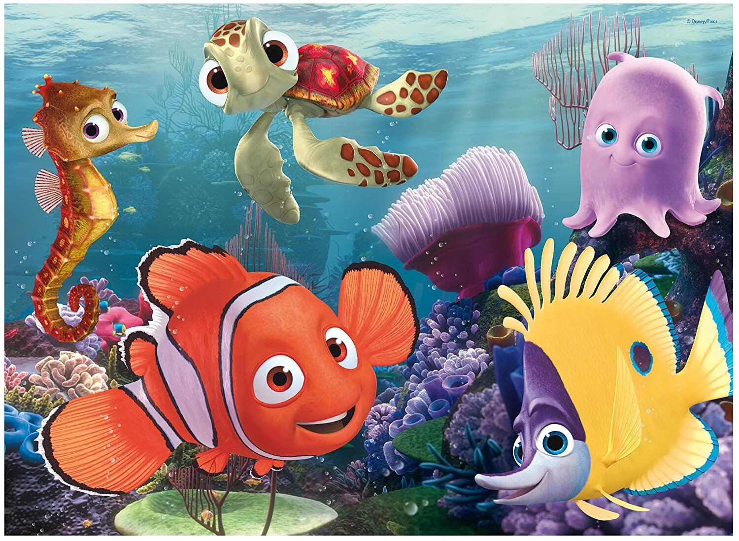 Puzzle de colorat maxi - Nemo si pietenii (60 piese), [2],bestfam.ro
