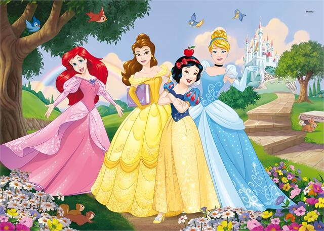Puzzle de colorat maxi - Printese vesele (35 piese), [2],bestfam.ro