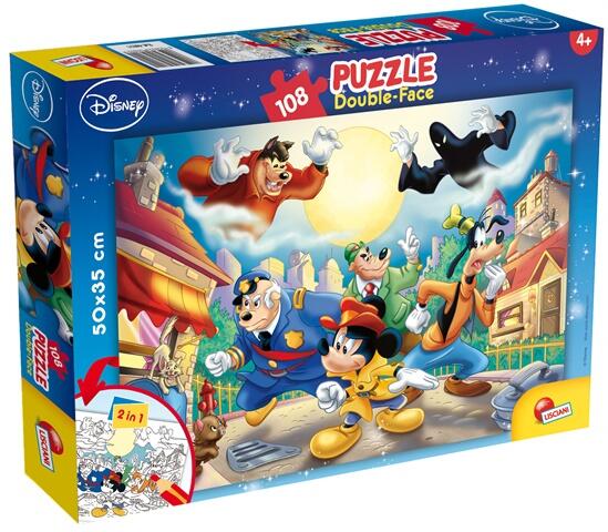 Puzzle de colorat - Mickey detectivul (108 piese)