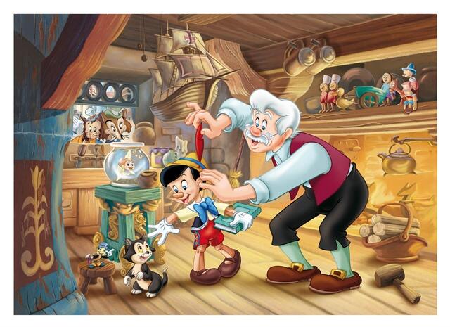 Puzzle de colorat - Pinocchio (108 piese), [2],bestfam.ro