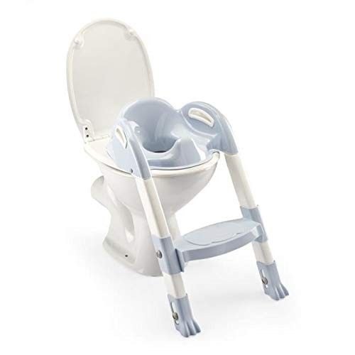 Reductor pentru toaleta cu scarita - Kiddyloo Baby Blue - Thermobaby