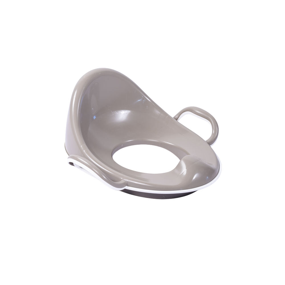 Reductor toaleta antiderapant cu spatar - Gri