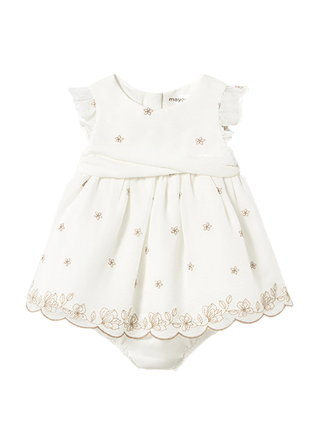 Rochie + chilotei - Alb/Crem - Mayoral  12 luni