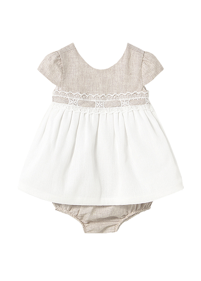 Rochie + chilotei - Bej - Mayoral  4-6 luni, [2],bestfam.ro
